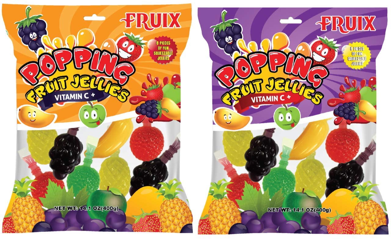 Fruix Popping Fruit Jellies Bag 2 Pack Tik Tok Trending Fruit