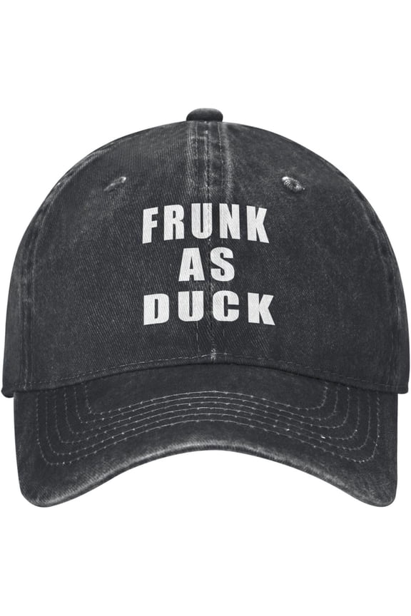 Frunk As Duck Hat Funny Cotton Washed Cowboy Baseball Cap Adjustable Unisex Dad Hats