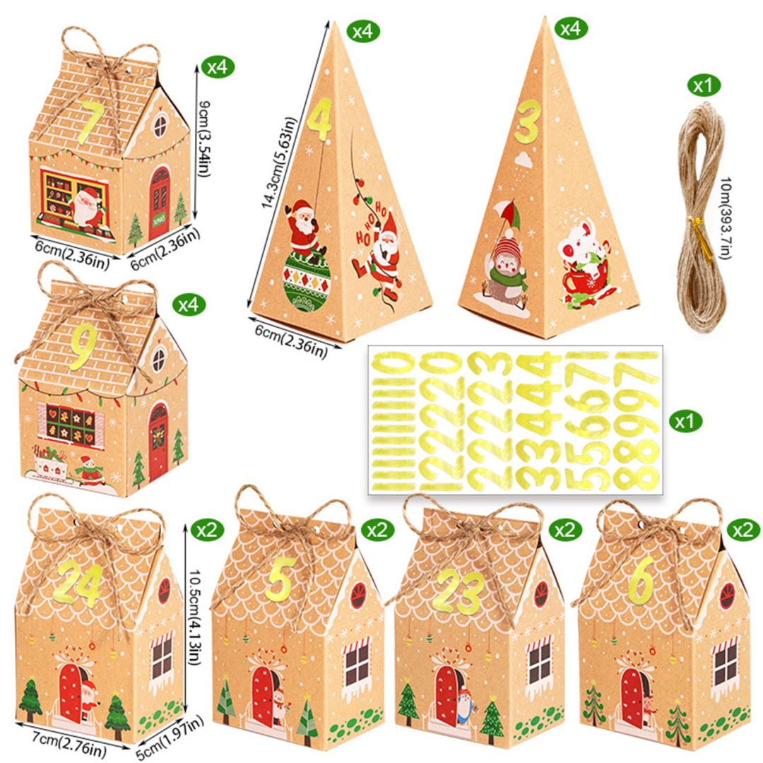 Frusde 24 Empty Advent Calendar Boxes To Fill Christmas Gingerbread frusde-24-empty-advent-calendar-boxes-to-fill-christmas-gingerbread