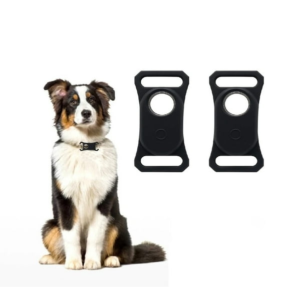 Frusde 2pcs Silicone Case for Samsung Smart Tag 2 for Dog Collar, All-Round Protection Tracking Devices Protector