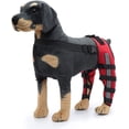 thumbnail image 1 of Frusde Dog Knee Brace, Adjustable Dog Double Rear Leg Brace with Reflective Seat Belts Support-Red, 1 of 7