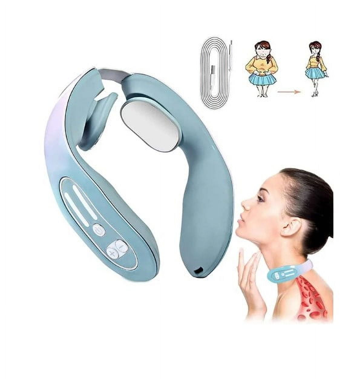 Frusde EMS Neck Acupoints Lymphvity Massage Device with Heat, Neck Pain  Relief Device, Lymphatic Drainage Machine