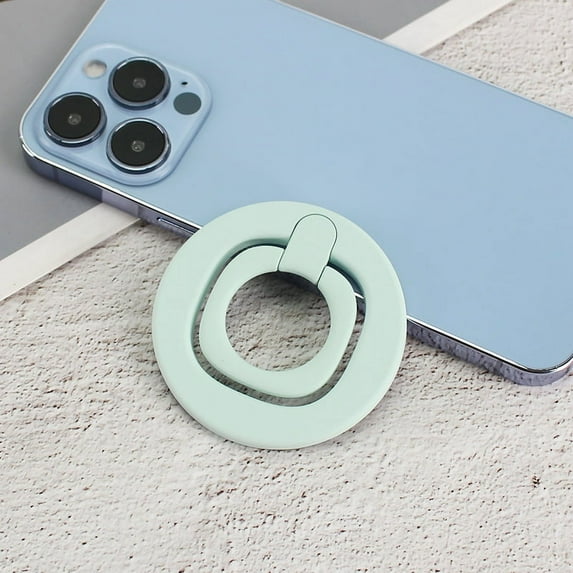 Frusde Magnetic Ring Holder Compatible with iPhone 13 Pro Max MagSafe Accessories Finger Ring Grip Stand-Green