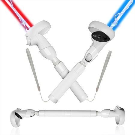 Frusde VR Game Handle Accessories Compatible with Oculus Quest 2 Controller, Dual Handles Extension Grips