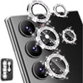 thumbnail image 1 of Frusde for Samsung Galaxy S24 Ultra S24 Plus S24 Camera Lens Protector HD Tempered Glass Anti-Scratch Metal Ring Bling Cover, 1 of 8