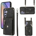 thumbnail image 1 of Frusde for Samsung Galaxy S24 Ultra S24 Plus S24 Wallet Case with Strap Lanyard Leather Slim Kickstand Shockproof Case, 1 of 7