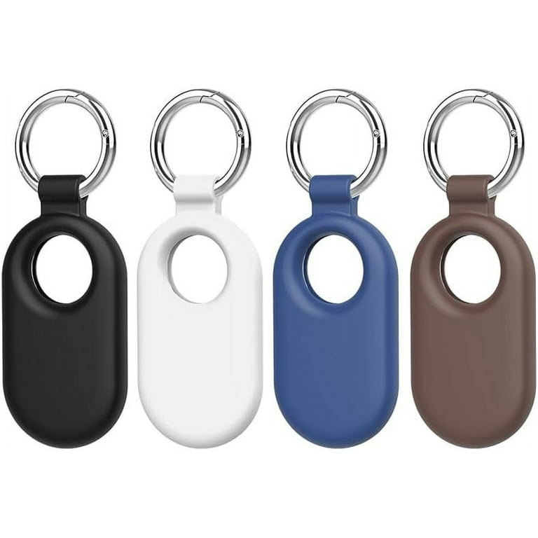 Frusde for Samsung Galaxy SmartTag2 Case, Protective Silicone Case for  Galaxy Smart Tag 2 with Key Ring for Keys 4pcs 