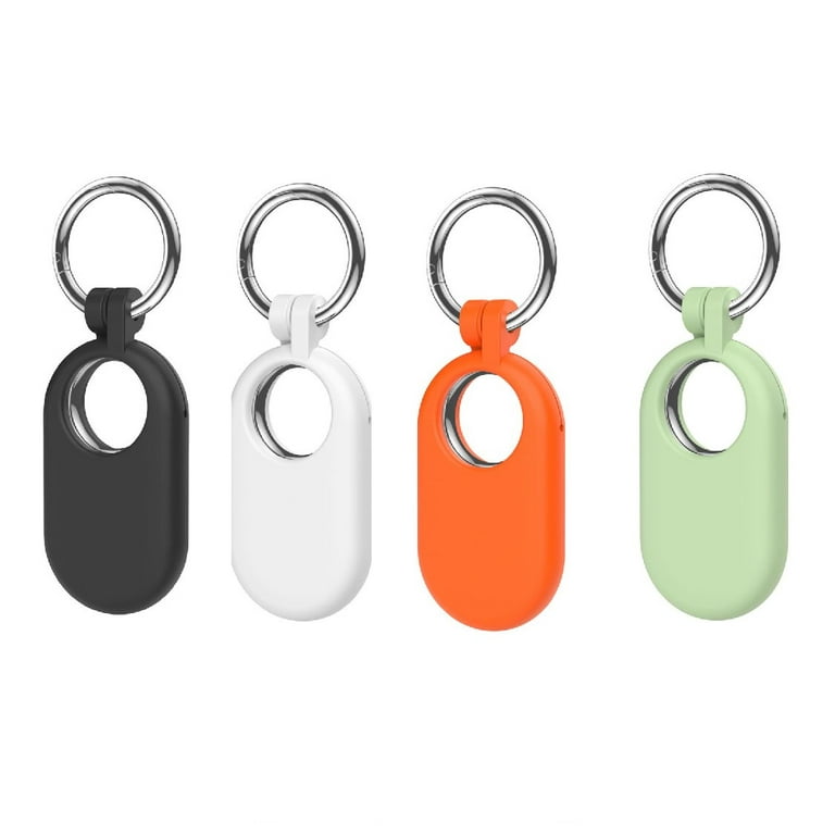 for Samsung Galaxy SmartTag2 Case, Protective Silicone Case for Galaxy  Smart Tag 2 with Key Ring for Keys 4pcs 