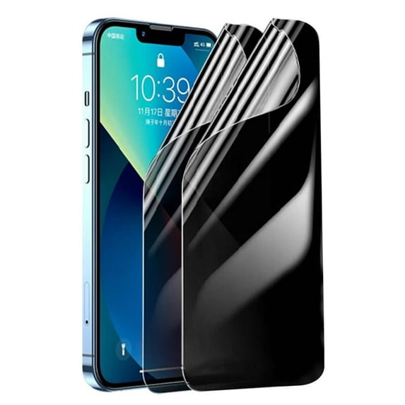 Frusde for iPhone 15 Plus Privacy Screen Protector, Anti-Spy Anti-Scratch Soft Hydrogel Protective Film 2pcs