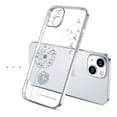 thumbnail image 1 of Frusde for iPhone 15 Pro Clear Glitter Case, Electroplated Diamond Transparent Slim Soft TPU Silicone Girls Case-Silver, 1 of 6
