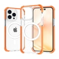 thumbnail image 1 of Frusde for iPhone 15 Pro Max Clear Magnetic MagSafe Case Full Protective Shockproof Wireless Charging Case-Orange, 1 of 5
