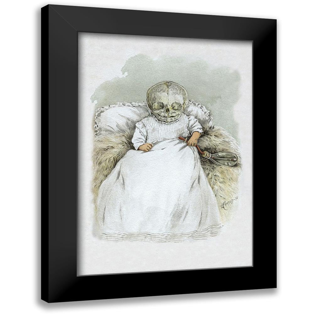 Frusius 11x14 Black Modern Framed Museum Art Print Titled Death in