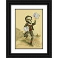 thumbnail image 1 of Frusius 11x14 Black Ornate Wood Framed with Double Matting Museum Art Print Titled - Death Brings the News, 1 of 4