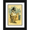 thumbnail image 1 of Frusius 11x14 Black Ornate Wood Framed with Double Matting Museum Art Print Titled - Death at the Bar, 1 of 4