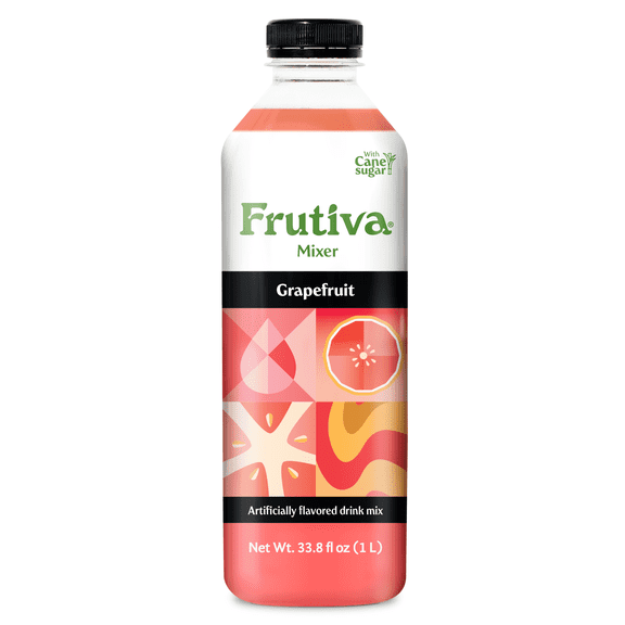 Frutiva Grapefruit Craft Cocktail Mixer | Non-Diluted | 22+ Pours | 1 Liter