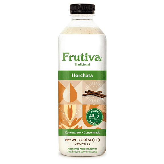 Frutiva Horchata Agua Fresca Liquid Drink Mix | Makes 1.8 Gallons | 33.8 fl oz