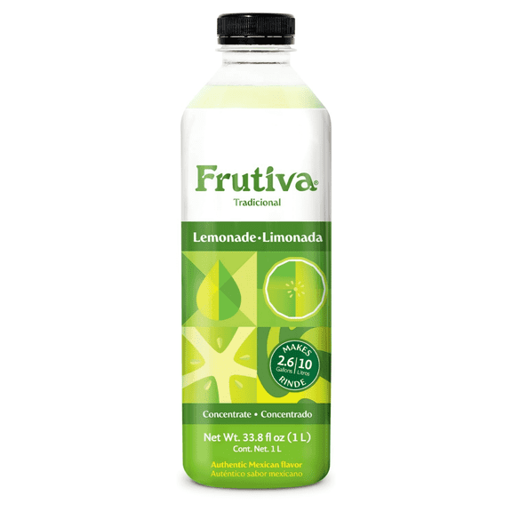 Frutiva Limeade Liquid Drink Mix | Non-Diluted | Makes 2.6 Gallons | 33.8 fl oz