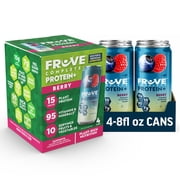 Fruve Complete Protein Nutritional Drink, Berry Flavor, 8 fl oz, 4 Pack