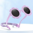 thumbnail image 1 of Frwgonr Baby Sunglasses with Strap UV Polarized Kids Cute Sunglasses Outdoor Beach Holiday Purple, Size 0-3T, 1 of 4