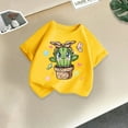 thumbnail image 1 of Frwgonr Boys Girls T-Shirt Yellow Cute Graphic T-Shirt Soft Casual Tops for Kids 2T-13, 1 of 5