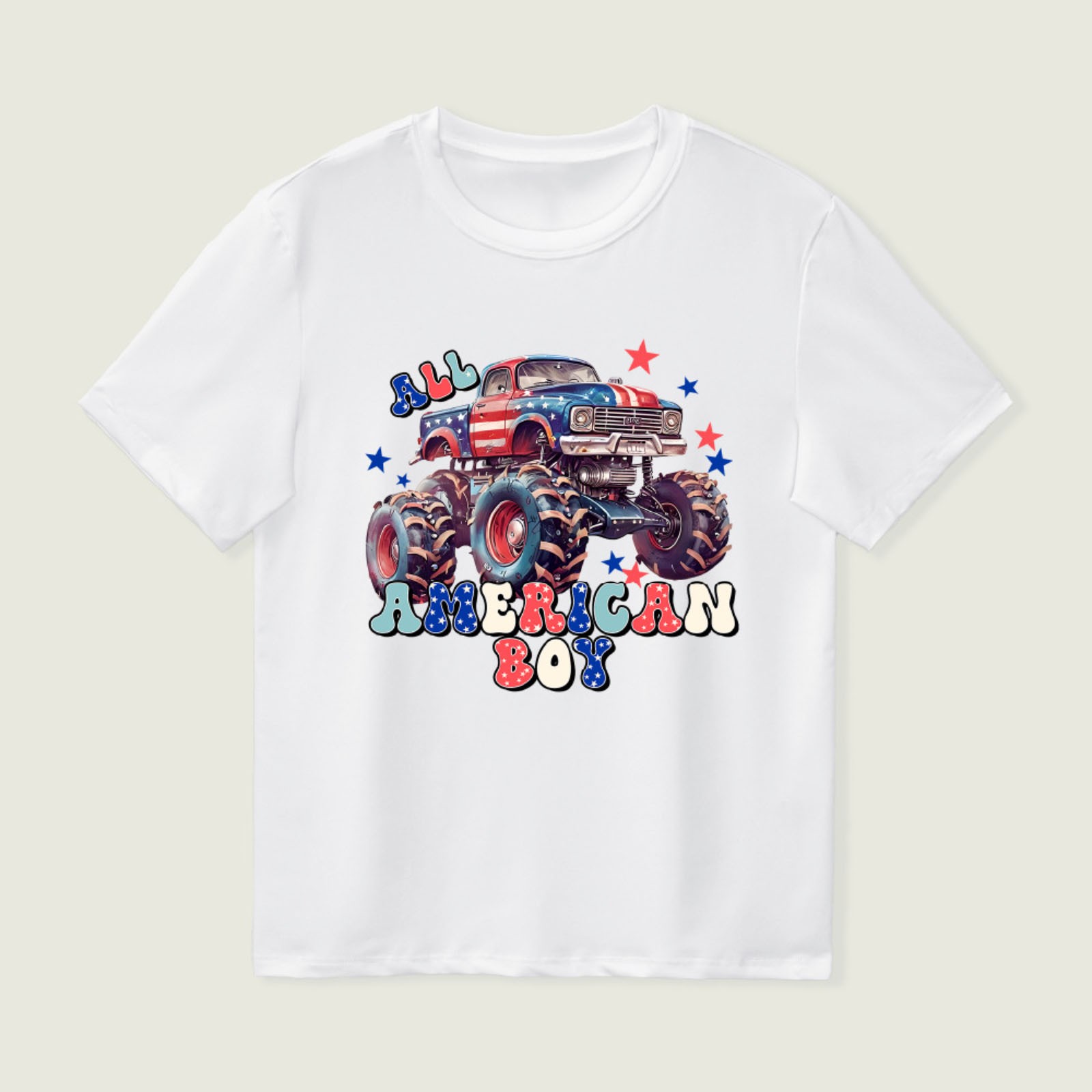 Independence Day Collection For Boys White/Green Flag  Design main image 1