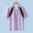 thumbnail image 1 of Frwgonr Boys Casual T-shirts Kids Short Sleeve Tee Sport Summer Casual Tops 3-16 Years, Purple, 1 of 5