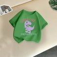 thumbnail image 1 of Frwgonr Boys Girls Graphic Tees Green Cute Graphic Tee Tops Kids Summer Outfit Clothes 2-14, 1 of 5