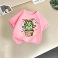 thumbnail image 1 of Frwgonr Boys Girls Short Sleeve Shirt Pink Cute Graphic T-Shirt Soft Casual Tops for Kids 2T-13, 1 of 5