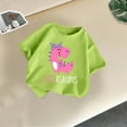 thumbnail image 1 of Frnrwgo Boys Girls T Shirt Mint Green Cute Graphic Tee Tops Kids Summer Outfit Clothes 2-14 Years, 1 of 5