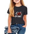 thumbnail image 1 of Frwgonr Boys Girls' Tops, Tees & Shirts Black Kids Summer Casual Daily Shirt Fashionable Graphic Tops Tee 1T-13, 1 of 4