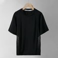 thumbnail image 1 of Frwgonr Boys T-shirts Short Sleeve Mesh T-Shirt Kids Summer Tee Tops 3T-17, Black, 1 of 5