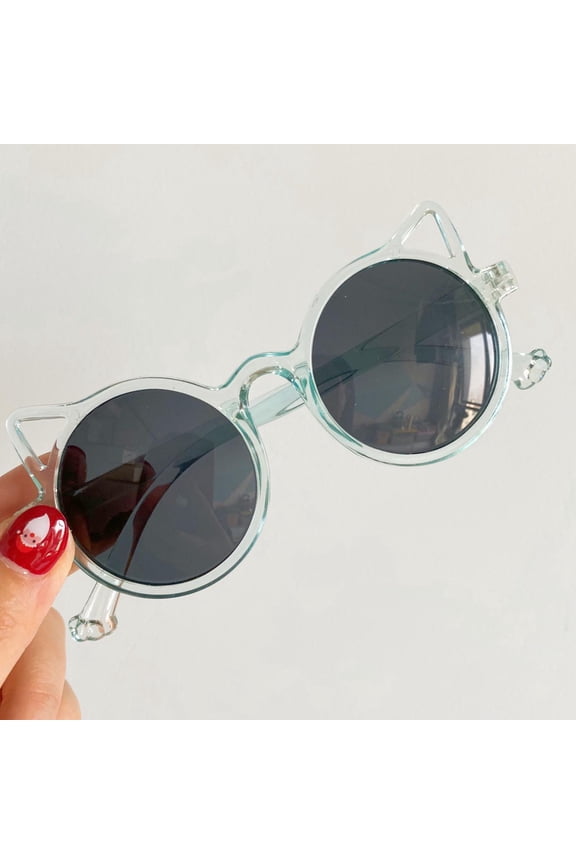 Cute Kids Sunglasses, Boy Girl Multiple Shaped Sunglasses UV Kids Eyewear Blue, Size 2T-12