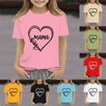 thumbnail image 1 of Frwgonr Girls Breathable Tees Mama's Boy Tee Shirt Top Summer Short Sleeve Clothes for Mother's Day Green, Size 2-14 Years, 1 of 6