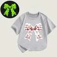 thumbnail image 1 of Frwgonr Girls Fashion T-shirts Short Sleeve Shirts for Girls Kids T-Shirts Tees Summer Tops 1T-12, Gray, 1 of 4