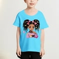 thumbnail image 1 of Frwgonr Girls T-shirts Short Sleeve Shirts for Girls Kids T-Shirts Tees Summer Tops Size 3T-12, Light Blue, 1 of 4