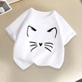 thumbnail image 1 of Frwgonr Kids Shirts Boys Girls White Kids Summer Casual Daily Shirt Fashionable Graphic Tops Tee 2-14, 1 of 5