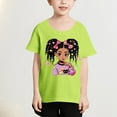 thumbnail image 1 of Frwgonr Little Girls T-shirts Short Sleeve Shirts for Girls Kids T-Shirts Tees Summer Tops Size 3T-12, Green, 1 of 4