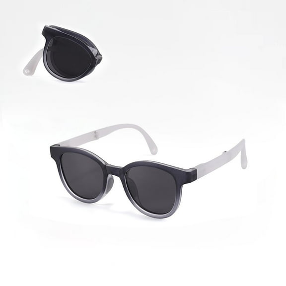 Frwgonr Polarized Kids Sunglasses for Girls Boys, Outdoor Beach Eyewear UV Protection for Children Gray, Size 2T-12