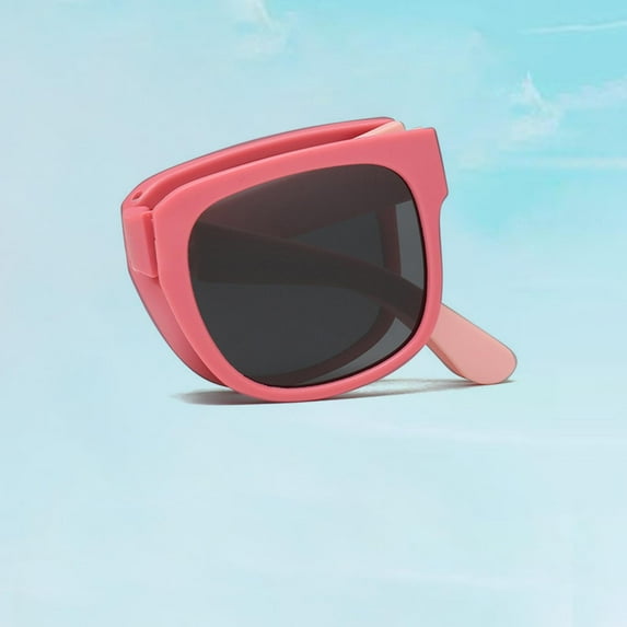 Frwgonr Polarized Kids Sunglasses for Girls Boys, Outdoor Beach Eyewear UV Protection for Children Red, Size 4T-8