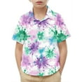 thumbnail image 1 of Frwgonr Soft Boys T-shirts Short Sleeve Dress Shirts Kids Summer School Uniform Button Down Shirt Multicolor, Size 2-15 Years, 1 of 6