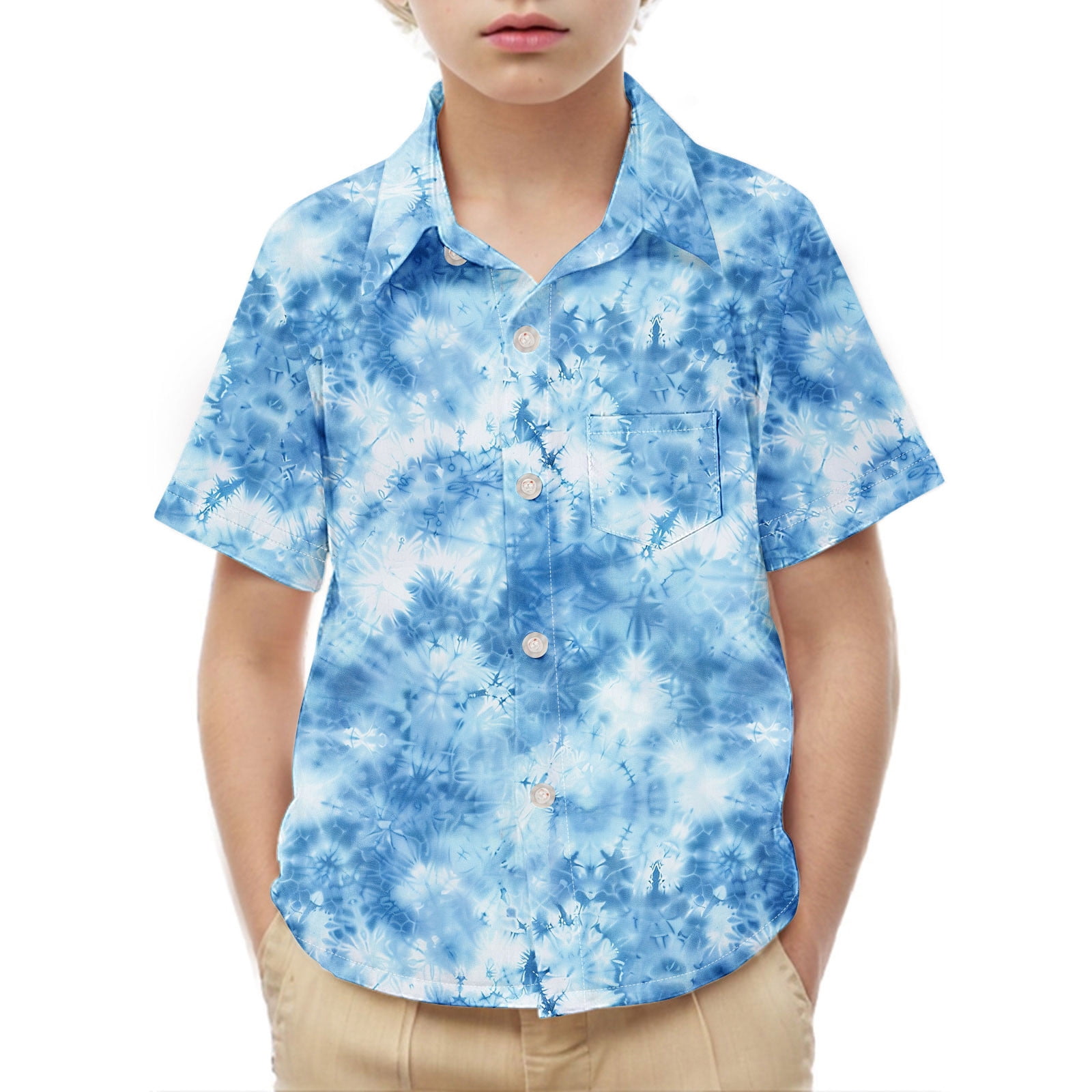 Frwgonr Summer Boys T-shirts Short Sleeve Dress Shirts Kids Summer ...