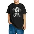 thumbnail image 1 of Frwgonr T Shirts for Toddler Boys Girls Black Kids Tshirt for Summer Cute Graphic Tees Outfits Tops 3T-10, 1 of 4