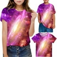 thumbnail image 1 of Frwgonr Toddler Girl Shirts Soft Space Tees Kids Boys Casual Tshirts Clothes Summer Tops Hot Pink, Size 3-14 Years, 1 of 6