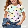 thumbnail image 1 of Frwgonr Toddler Girl Shirts Soft Tie-Dye Tees Kids Tshirts Clothes Summer Tops T-Shirt Multicolor, Size 3-14 Years, 1 of 6