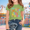 thumbnail image 1 of Frwgonr Toddler Girls T-shirts Short Sleeves Blouse Crewneck Birthday Graphic Summer Kids Tee Tops 2-15 Years, Green, 1 of 5