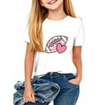thumbnail image 1 of Frwgonr Tshirts for Kids Boys Girls White Kids Summer Casual Daily Shirt Fashionable Graphic Tops Tee 1-13, 1 of 4