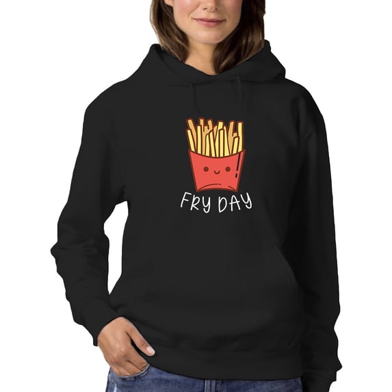 Fry Day Hoodie Women -Smartprints Designs, Female Small