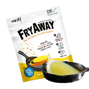 FryAway Cooking Oil & Grease Solidifier, 10 Cups, Powder, 3.5 oz Pouch