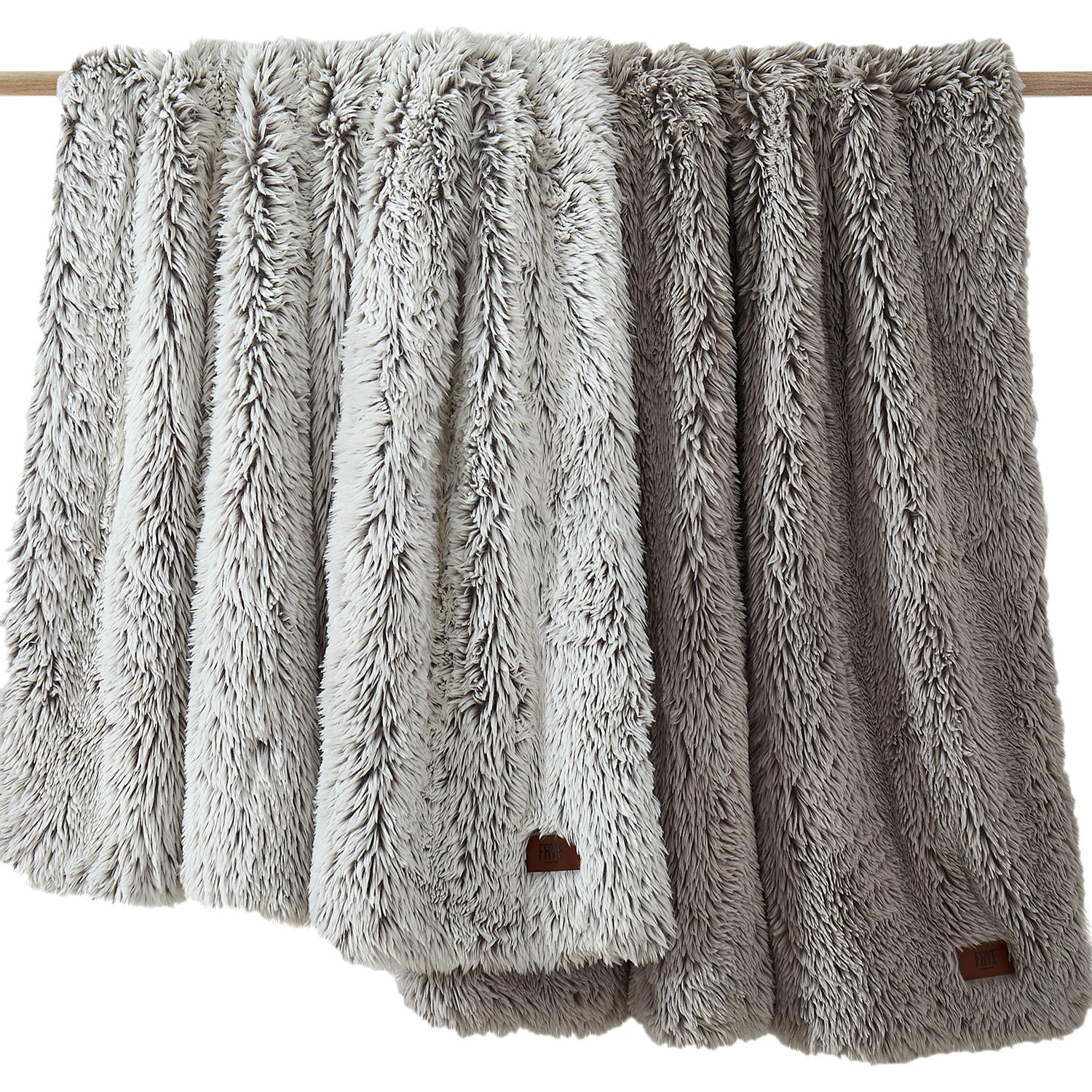 Frye Arctic Luxe Large Polyester Soft Faux Fur Throw Blanket