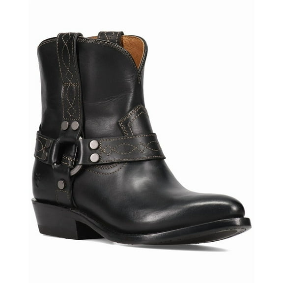 Frye Billy Harness Leather Bootie, 6, Black